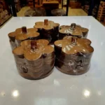 زیر استکانی ۶ تیکه طرح گل