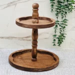شیرینی خوری ۲ طبقه طرح گل