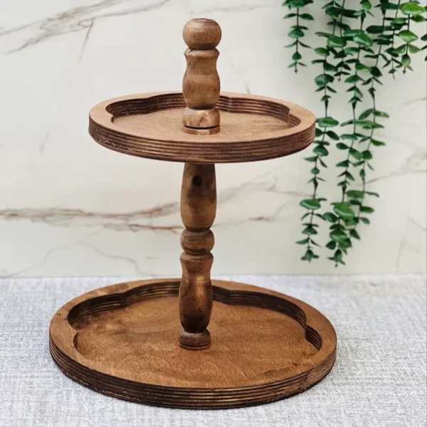 شیرینی خوری ۲ طبقه طرح گل