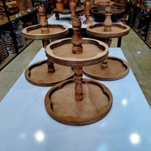 شیرینی خوری ۲ طبقه طرح گل