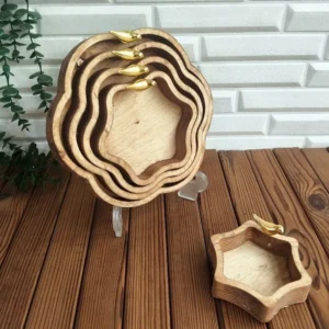 ظروف چوبی پنچ تیکه پرنده