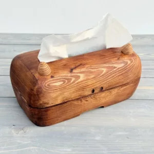 جا دستمال کاغذی چوبی